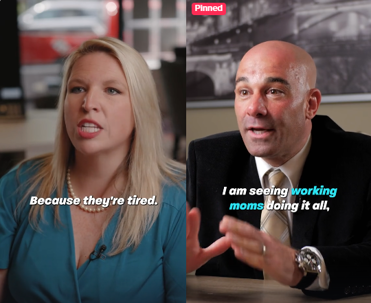 Attorneys Kristen Farris and Dennis Vetrano on TikTok Talking About Working Moms Doing It All