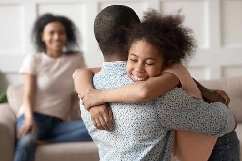 Child with parents